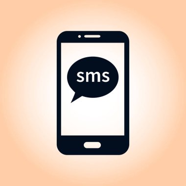 Smartphone işareti simgesi.