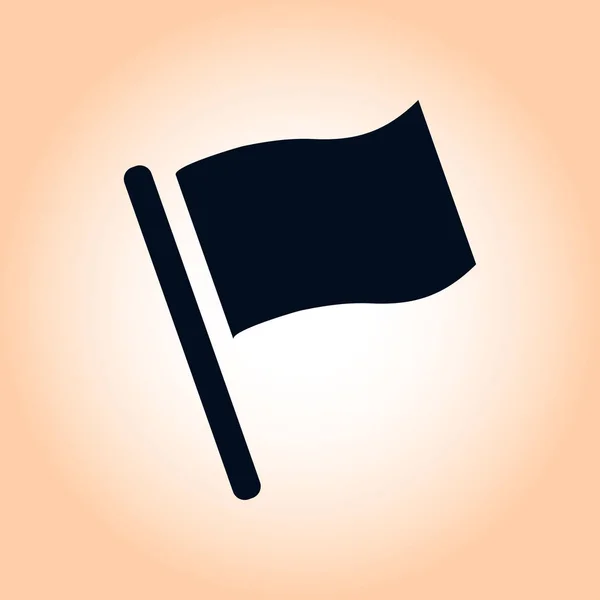 Flag pointer sign icon. — Stock Vector