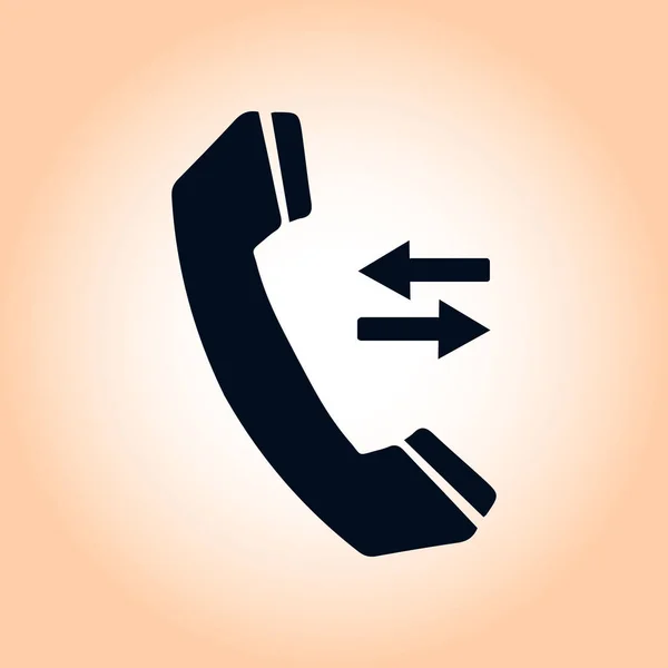 Telefon skylt symbol — Stock vektor