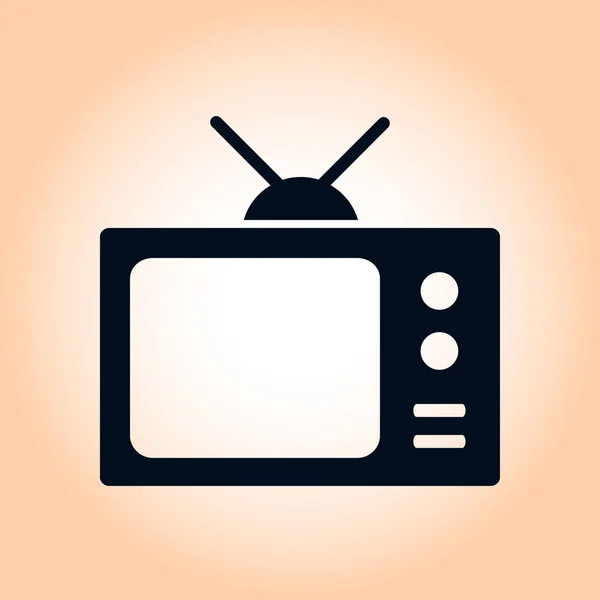 Icono de la televisión . — Vector de stock