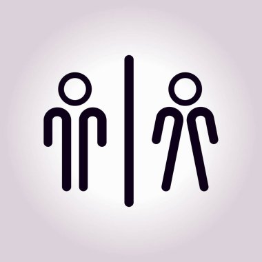 Tuvalet işareti simgesi.