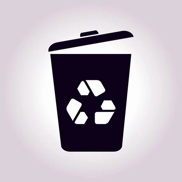 Garbage sign symbol. — Stock Vector