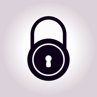 Kilit işareti simgesi.
