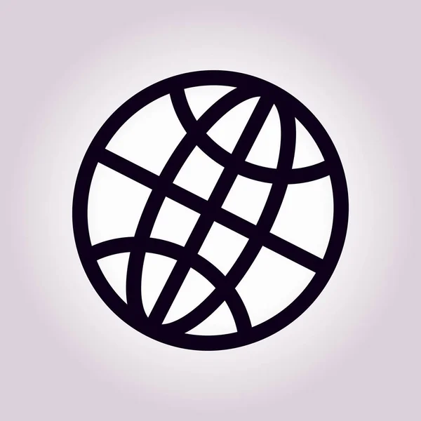 Символ знака Глобус . — стоковый вектор