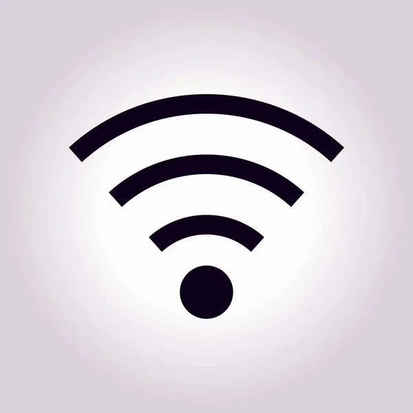 WiFi işareti simgesi. — Stok Vektör