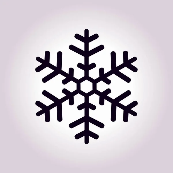 Copo de nieve signo icono . — Vector de stock