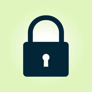 Kilit işareti simgesi.