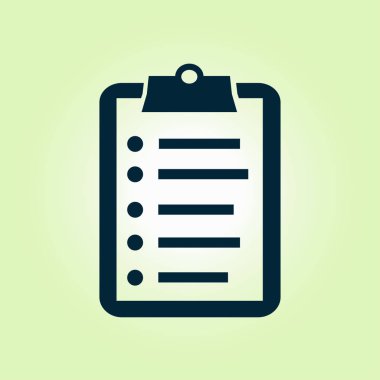 onay listesi sembolü.