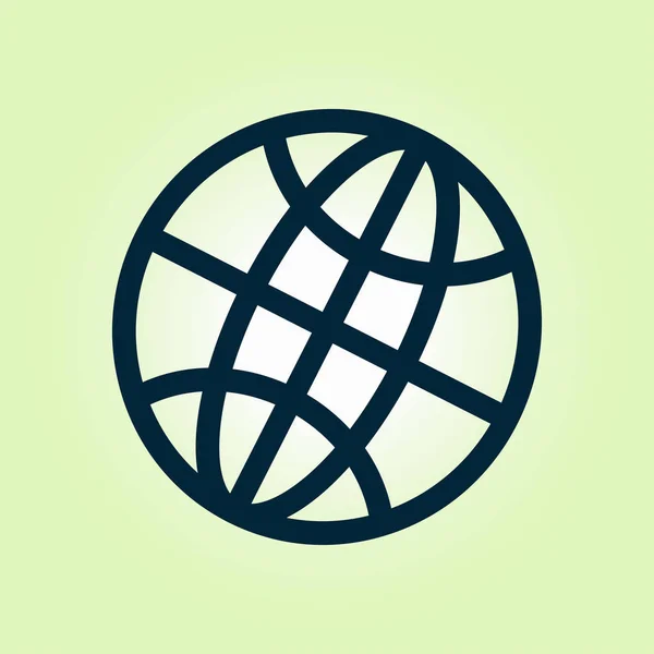 Globe signe symbole . — Image vectorielle