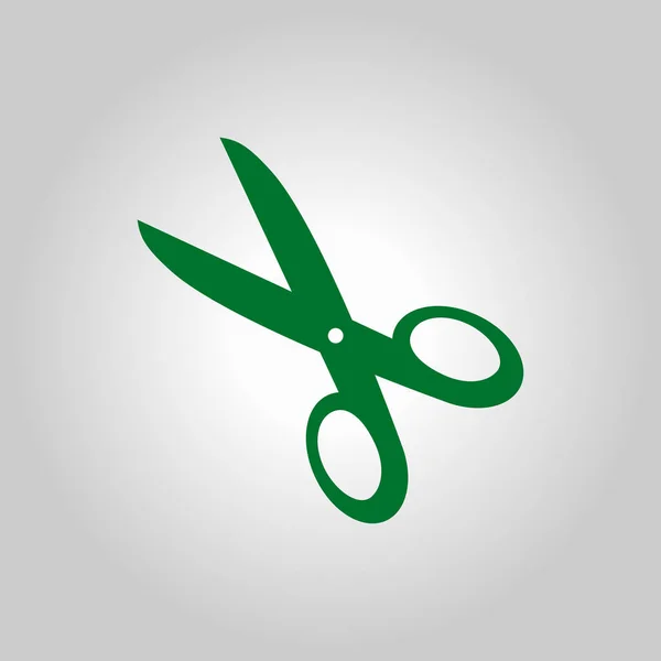 Scissors with-cut lines icon. — Stock Vector