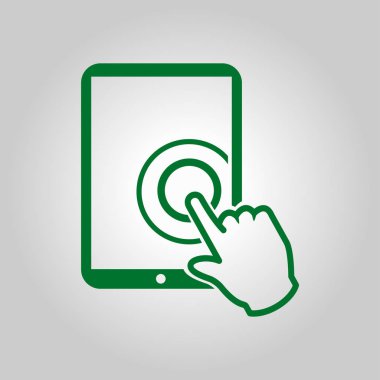 Touchpad işareti simgesi.