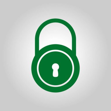 Kilit işareti simgesi.