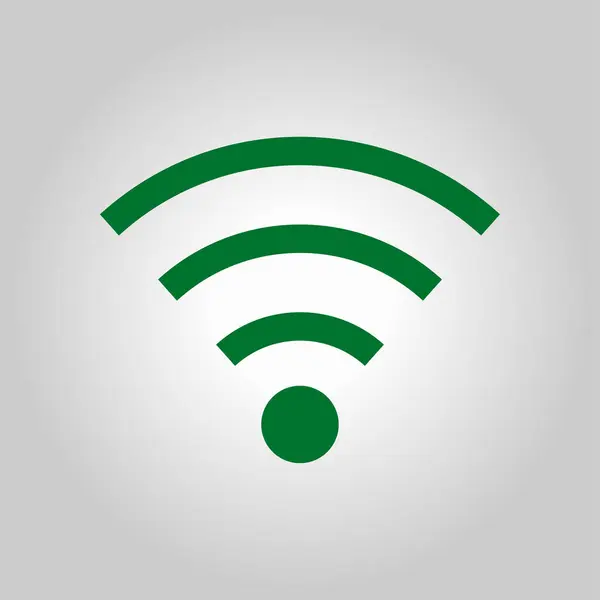 WiFi işareti simgesi. — Stok Vektör