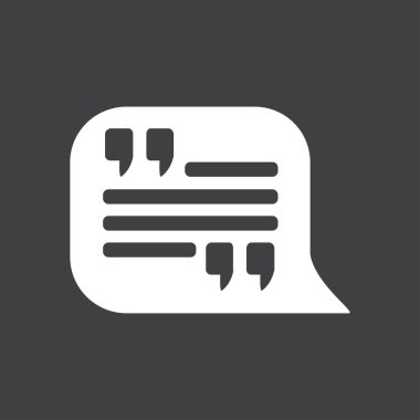 Çift tırnak simgesi.