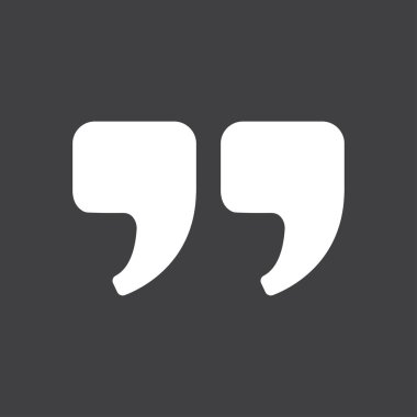 Konuşma işareti simgesi.