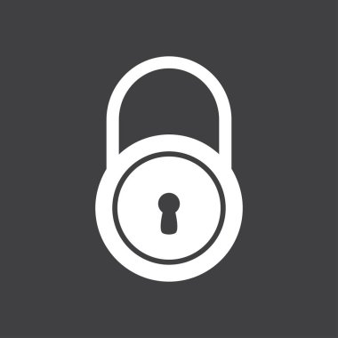 Kilit işareti simgesi.