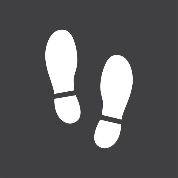 Символ отпечатка обуви . — стоковый вектор