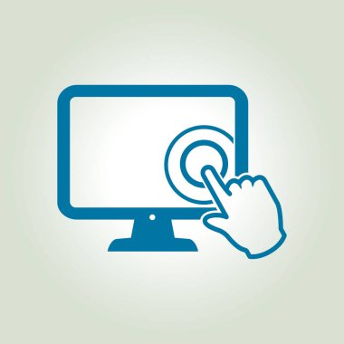 Monitör işareti simgesi.