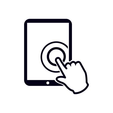 Touchpad işareti simgesi.