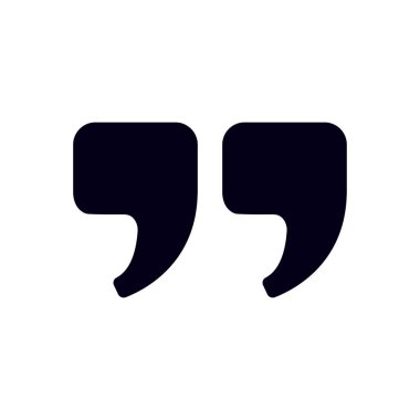 Konuşma işareti simgesi.