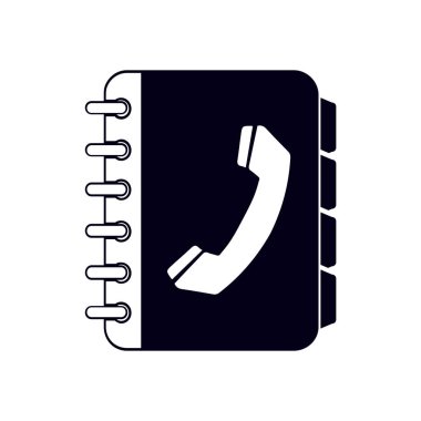 Telefon rehberi simbol.