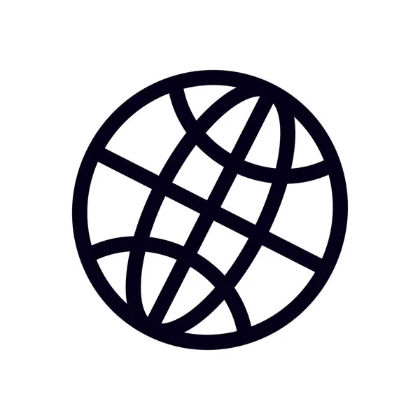 Globe signe symbole . — Image vectorielle