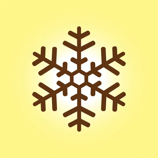Ikona znak śnieżynka. — Wektor stockowy