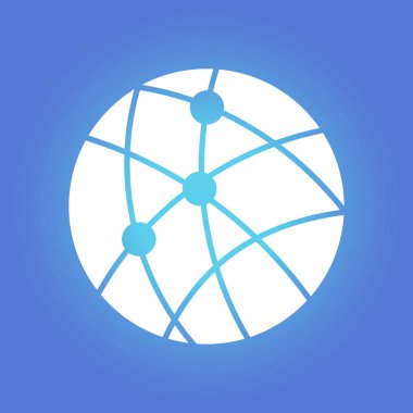 Sosyal ağ vektör simge.