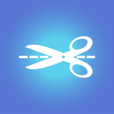 Makas işareti simgesi.