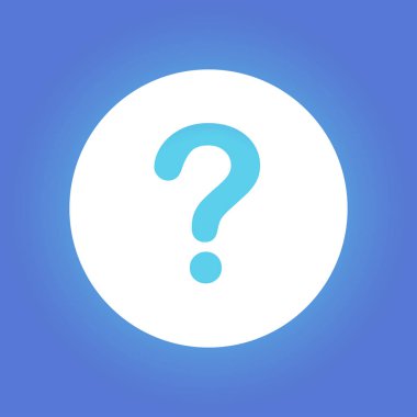 Soru işareti simgesi simgesi.