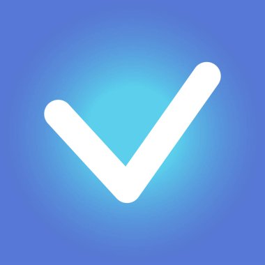 Evet işareti sembolü.