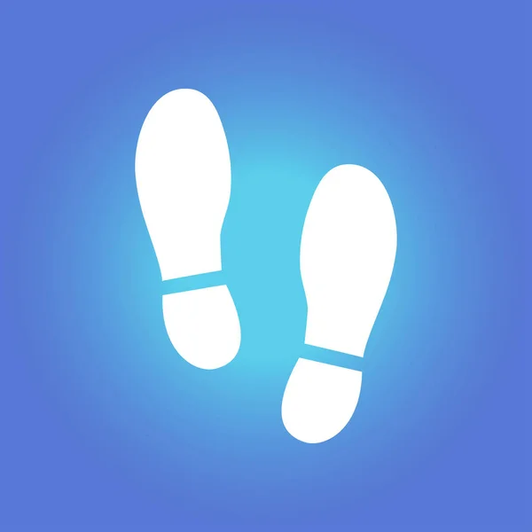 Símbolo de impresión del zapato . — Vector de stock