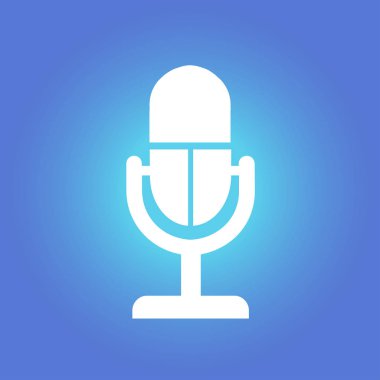 Mikrofon işareti simgesi.