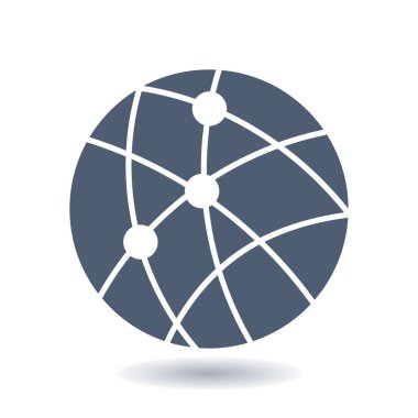 Sosyal ağ vektör simge.