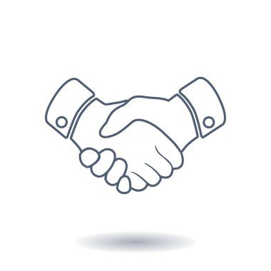 El sıkışma işareti simgesi.