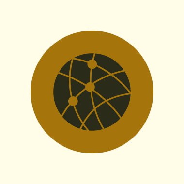 Sosyal ağ vektör simge.