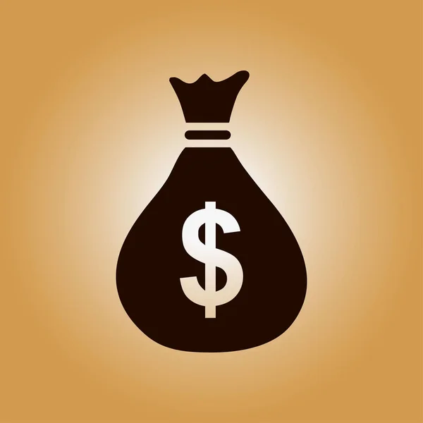 Icona sacchetto di denaro. — Foto Stock