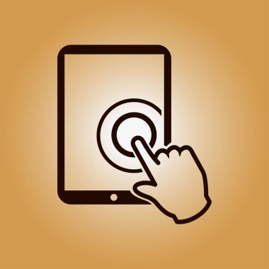 Touchpad işareti simgesi.