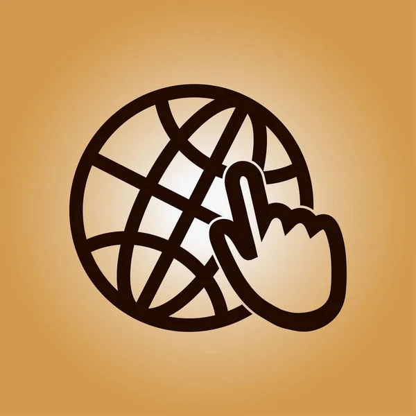 Globe sign symbol. — Stock Photo, Image