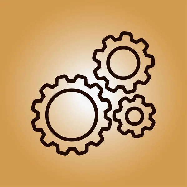 Gear sign icon. — Stock Photo, Image