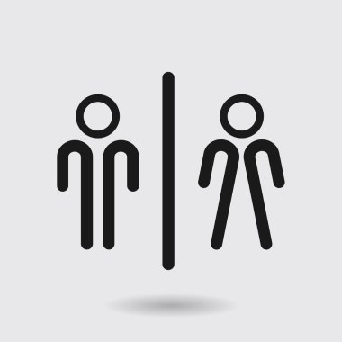 Tuvalet işareti simgesi.