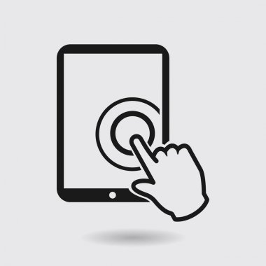 Touchpad işareti simgesi.