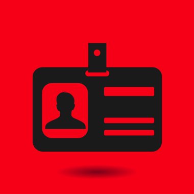 Kimlik kartı sembolü.