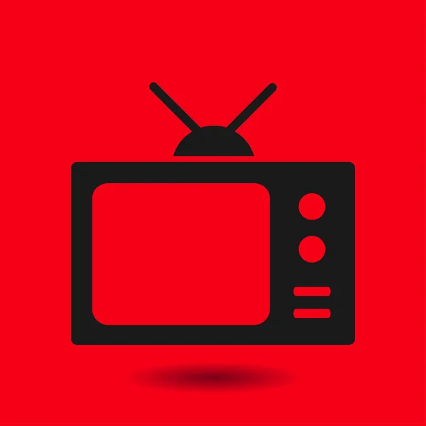 Икона телевидения . — стоковый вектор