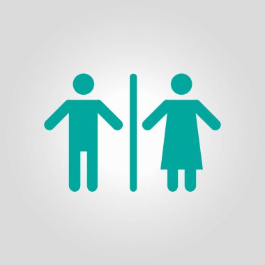 Tuvalet işareti simgesi.