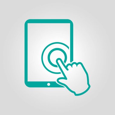 Touchpad işareti simgesi.