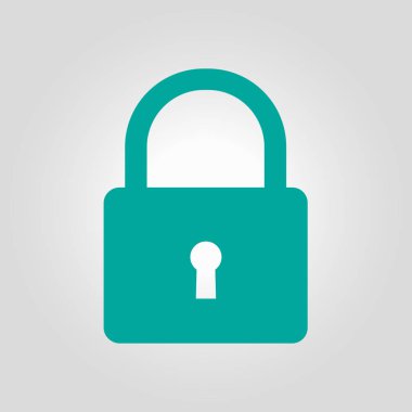 Kilit işareti simgesi.