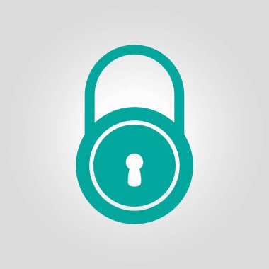 Kilit işareti simgesi.