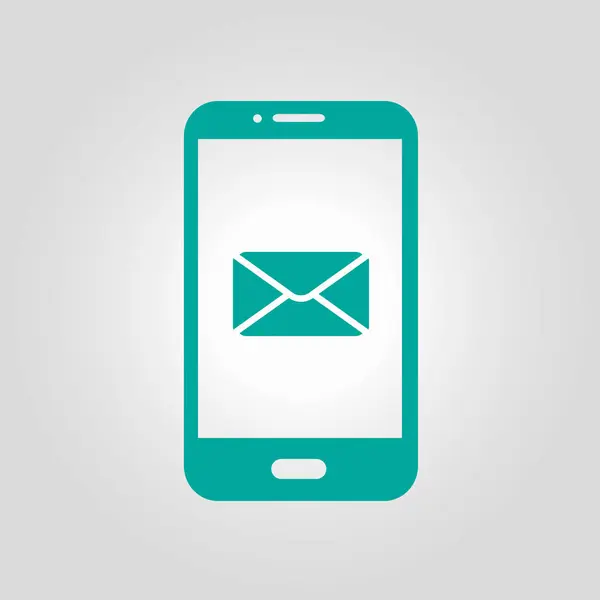 Signe de courrier mobile . — Image vectorielle