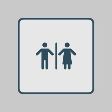 Tuvalet işareti simgesi.